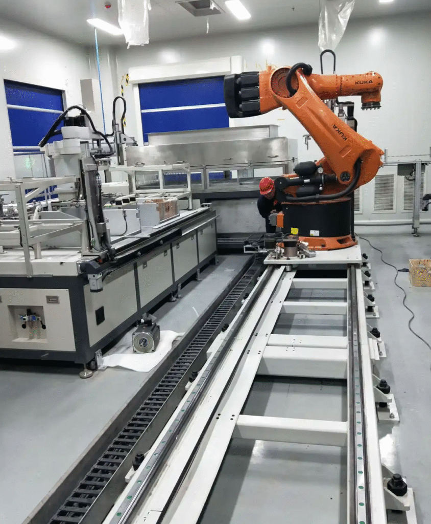 Close inspection of a robot welding fixture locator and datum contact